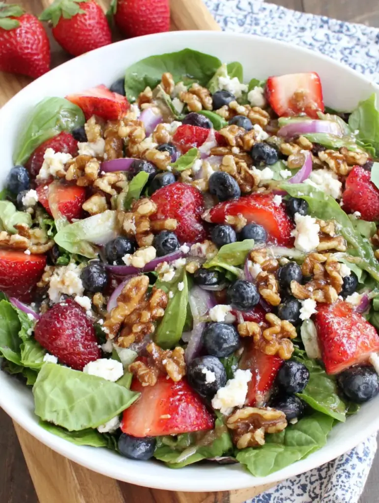 Deliciously Refreshing Superfood Berry Salad with Creamy Lemon Herb Dressing - image 1
